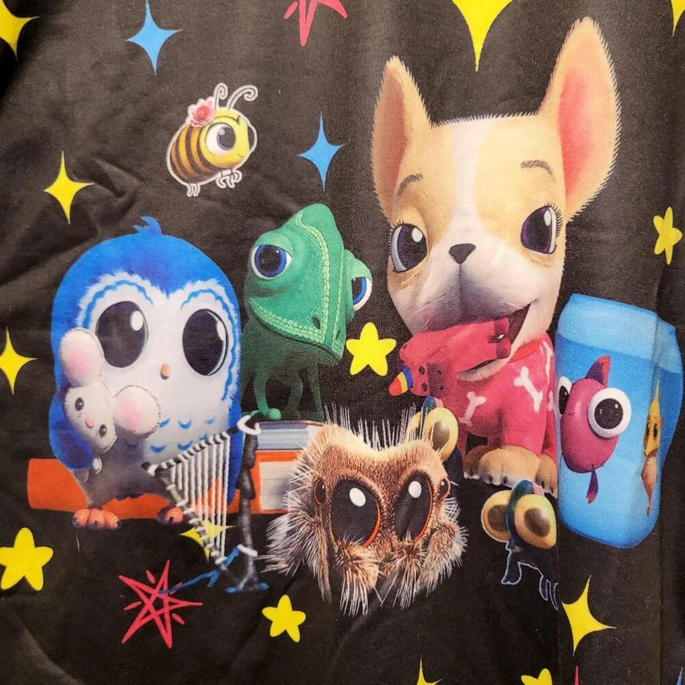 Unbranded Kid's 2 Piece Shirt/Short Set Lucas the Spider and Friends Size 140 - Picture 2 of 6